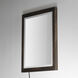 Sawyer 32 X 24 inch Walnut LED Wall Mirror