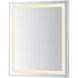 Framed 36 X 30 inch Satin Nickel LED Mirror
