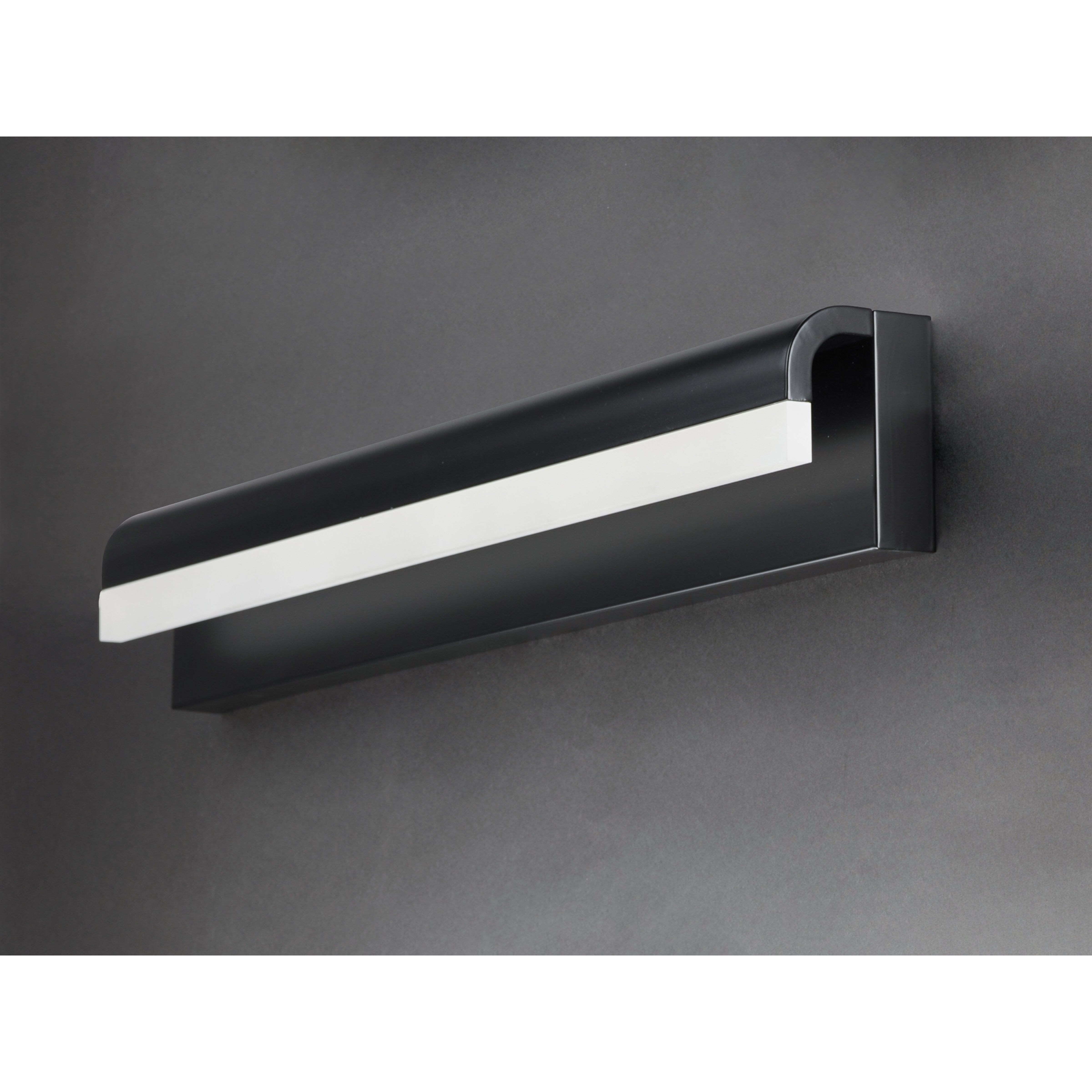 Waterfall LED 18 inch Black Bath Vanity Light Wall Light