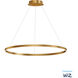 Groove WiZ LED 39.5 inch Gold Single Pendant Ceiling Light