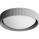 Souffle LED 13.75 inch Gray Flush Mount Ceiling Light