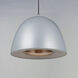 Fungo LED 23.5 inch Dark Gray and Coffee Single Pendant Ceiling Light in Dark Grey and Coffee
