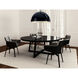 Hemisphere LED 31 inch Gloss Black and Aluminum Single Pendant Ceiling Light 