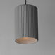 Souffle LED 5.75 inch Gray Single Pendant Ceiling Light