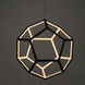 Penta LED 22 inch Black Pendant System Ceiling Light