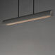 Matera LED 49.5 inch Gray Linear Pendant Ceiling Light