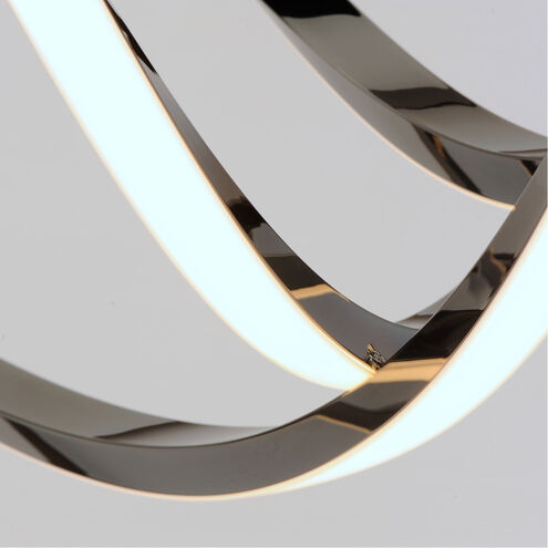 Signature LED 15.75 inch Black Chrome Single Pendant Ceiling Light
