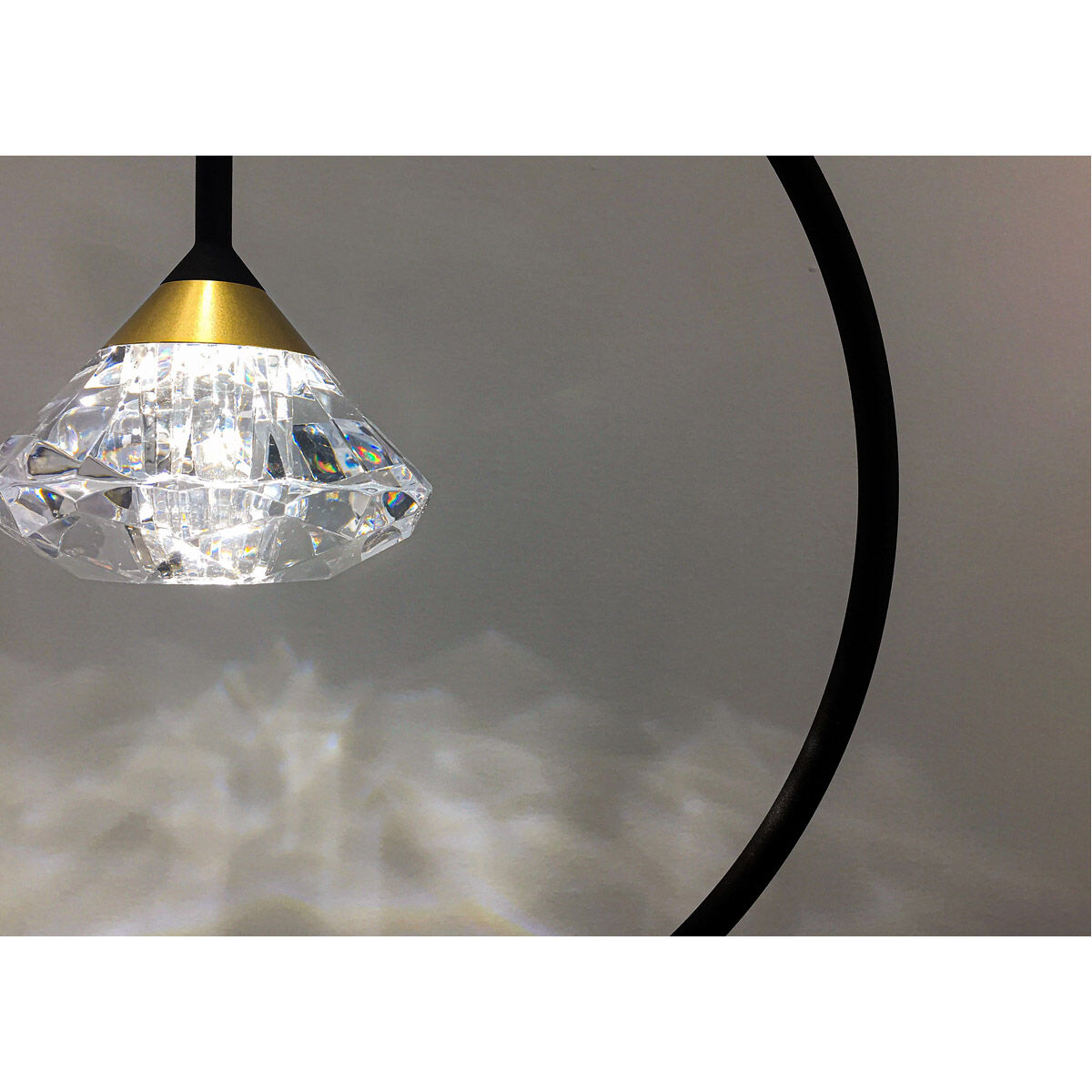 Hope 19.75 inch 3 watt Black and Metallic Gold Table Lamp Portable Light