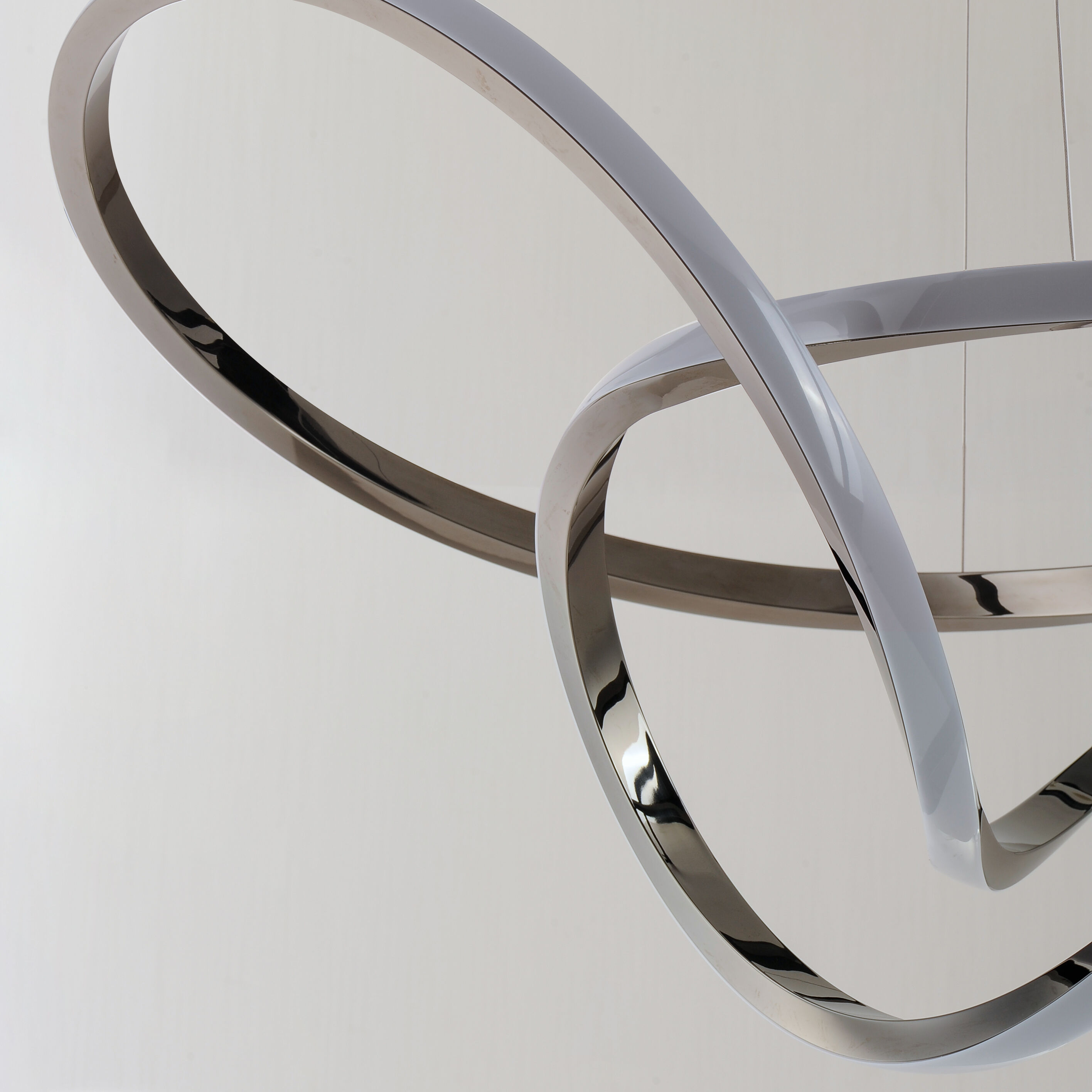 Perpetual LED 32 inch Black Chrome Single Pendant Ceiling Light