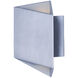 Alumilux Facet LED 8.5 inch Satin Aluminum Outdoor Wall Mount