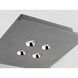 Peg LED 10 inch Gray Flush Mount Ceiling Light