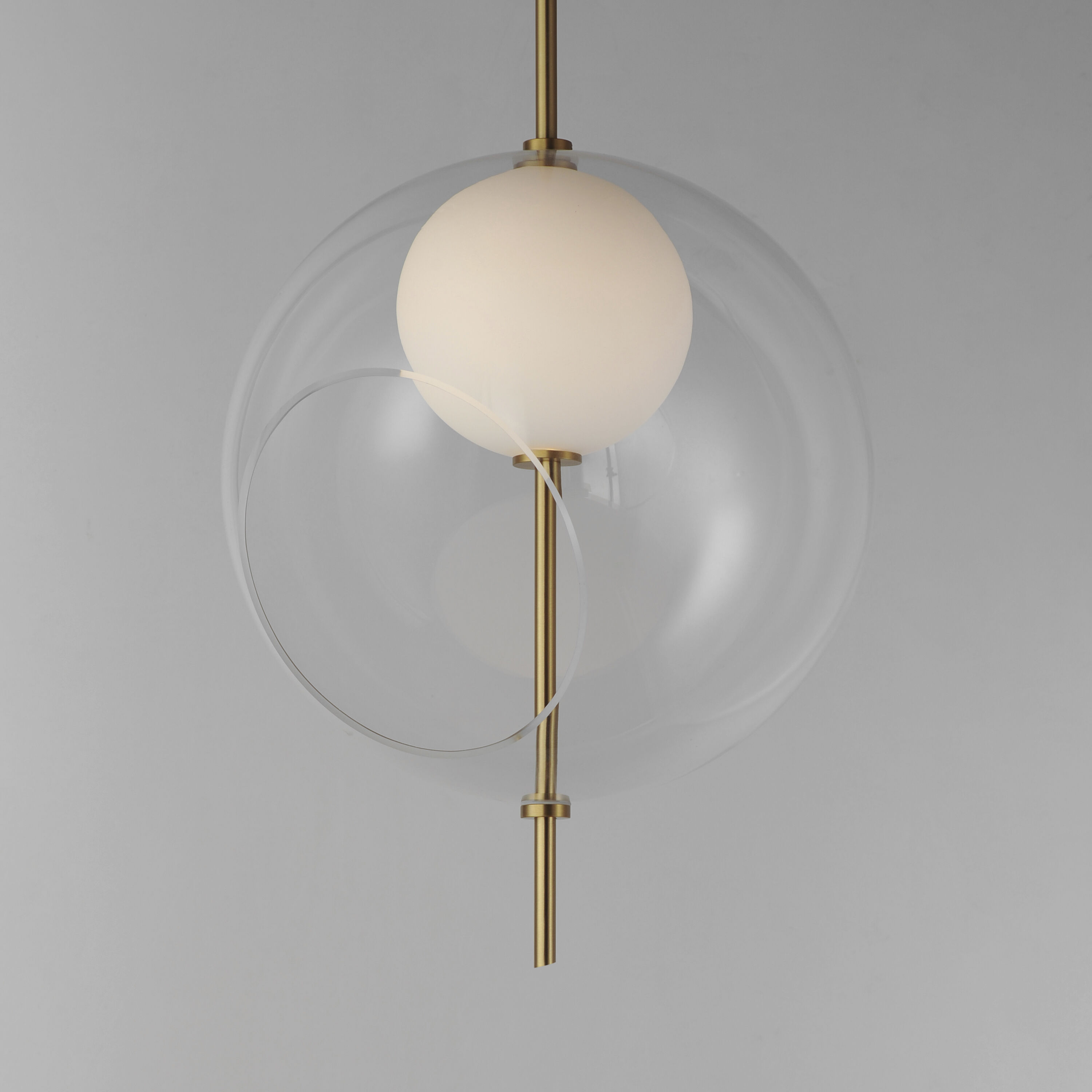 Martini LED 15.75 inch Natural Aged Brass Single Pendant Ceiling Light