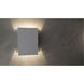 Alumilux Tilt LED 7 inch White Outdoor Wall Sconce