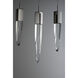 Quartz LED 13 inch Polished Chrome Multi-Light Pendant Ceiling Light