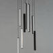 Hover LED 18 inch Black Multi-Light Pendant Ceiling Light