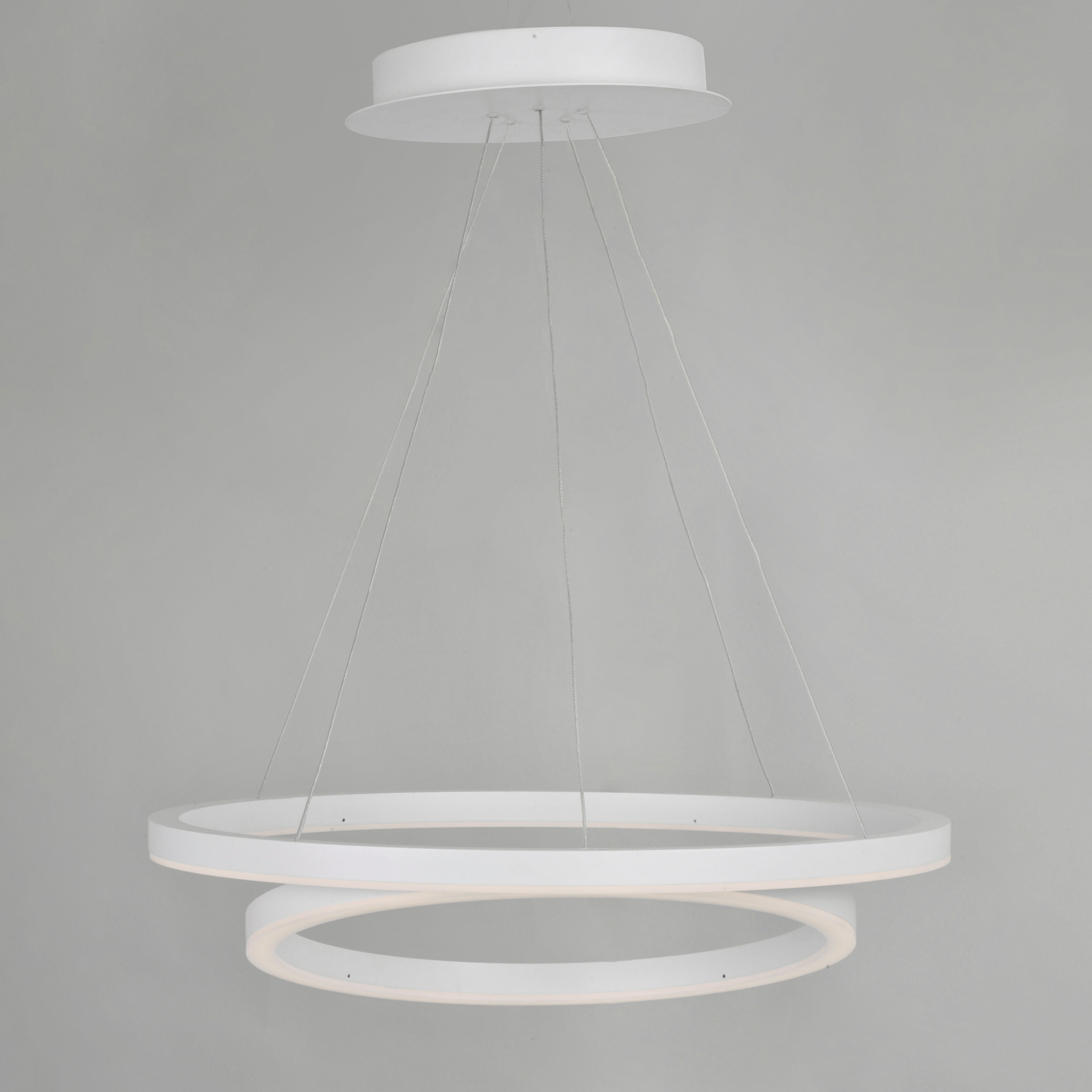 Cirque LED 23.75 inch Matte White Single Pendant Ceiling Light
