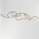 Unity LED 69 inch Brushed Champagne Linear Pendant Ceiling Light