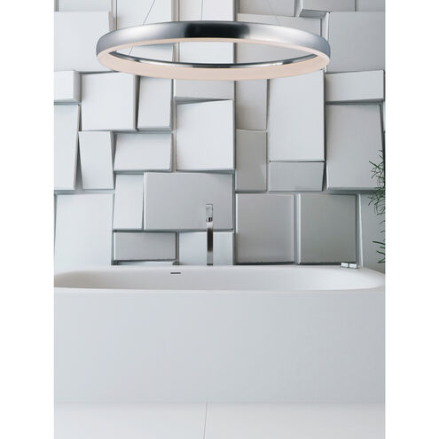 Innertube LED 23.5 inch Satin Nickel Single Pendant Ceiling Light