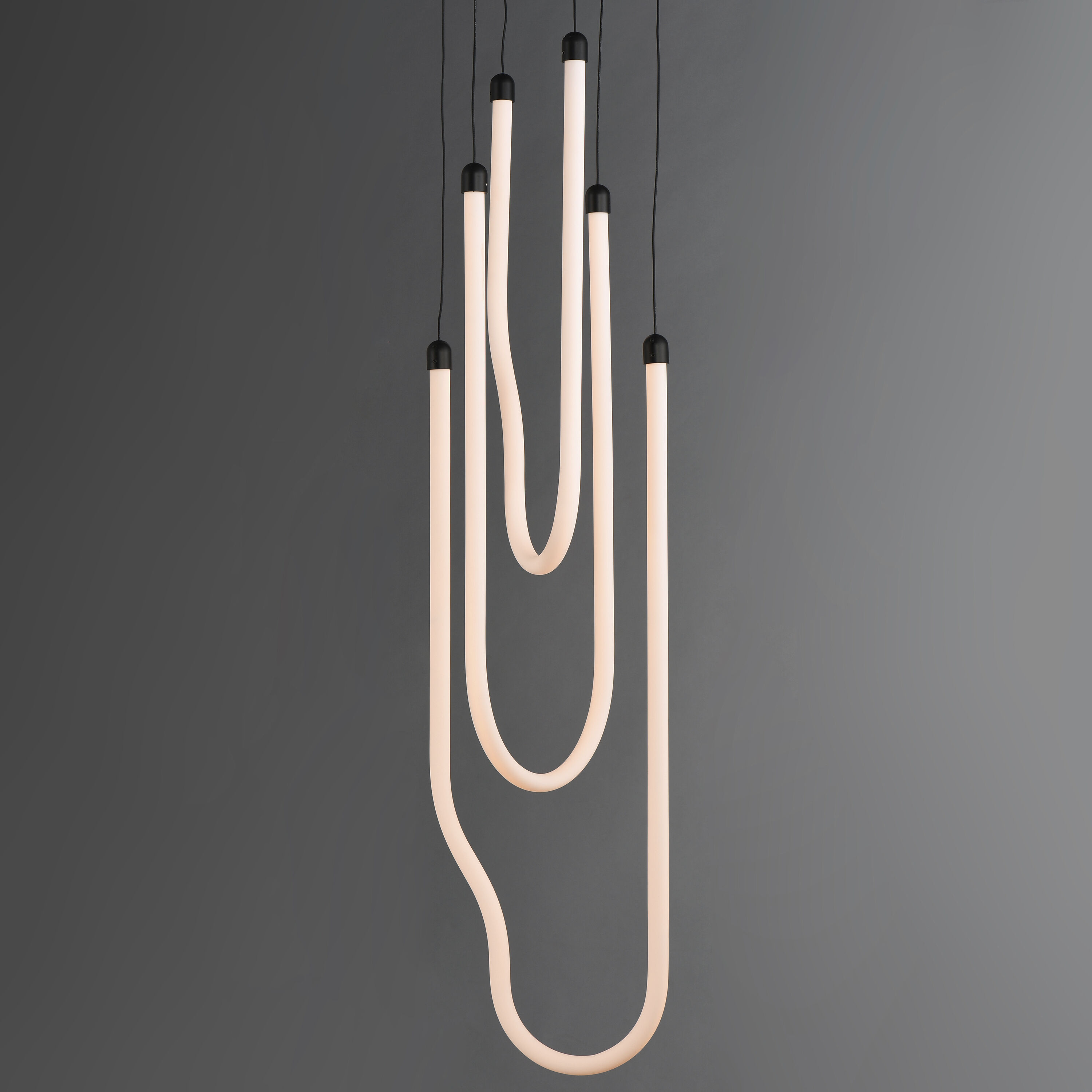 Soleil LED 13 inch Black Multi-Light Pendant Ceiling Light