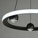 Nodes LED 18 inch Black Ring Pendant Ceiling Light