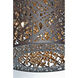 Inca 1 Light 7.75 inch Bronze Mini Pendant Ceiling Light in Cognac, Without Bulb