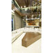Flute LED 35.5 inch Multi-Plated Linear Pendant Ceiling Light
