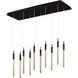 Scepter Linear Pendant Ceiling Light in Anodized Bronze