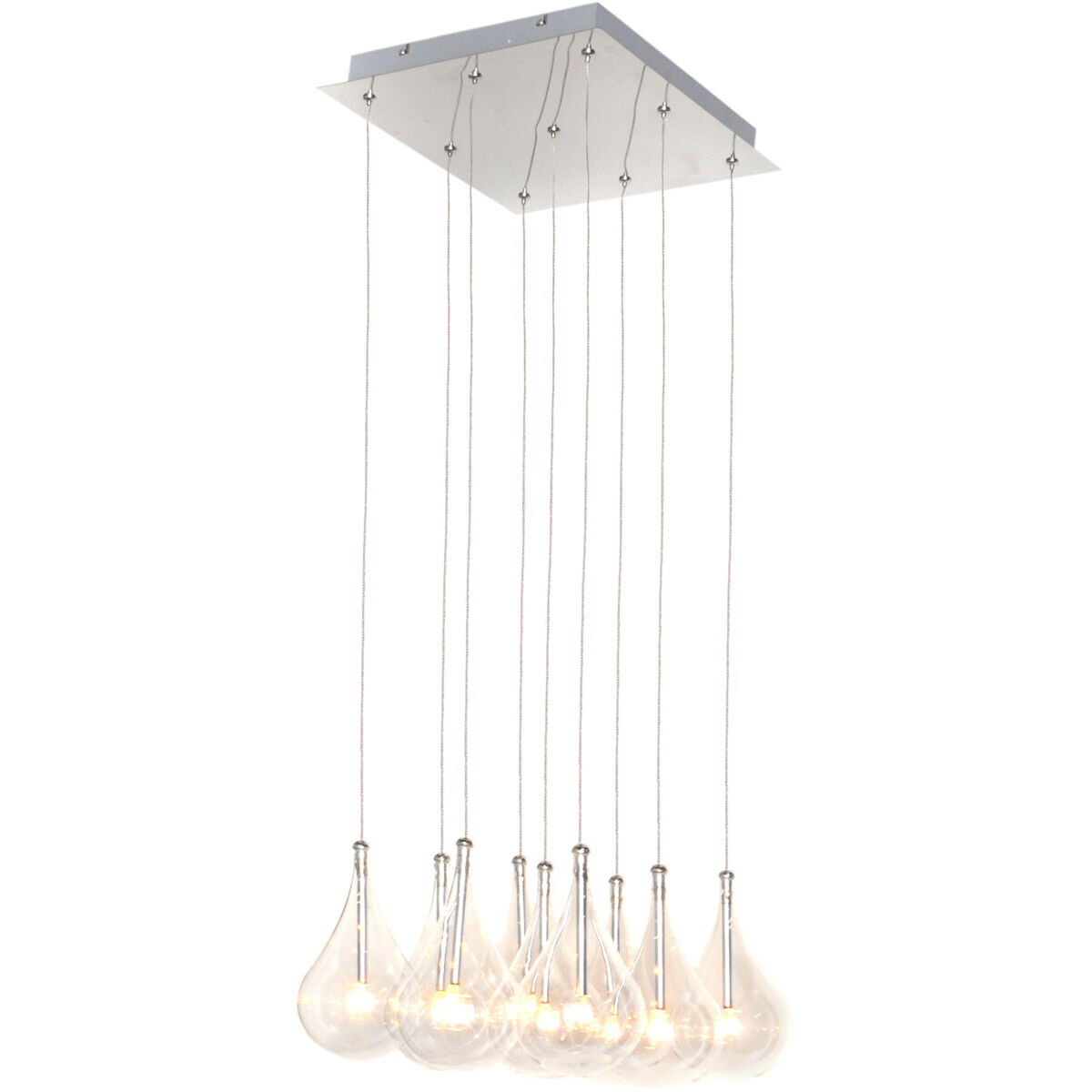 Larmes 9 Light 14 inch Polished Chrome Multi-Light Pendant Ceiling Light