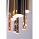 Flute LED 25.5 inch Multi-Plated Multi-Light Pendant Ceiling Light