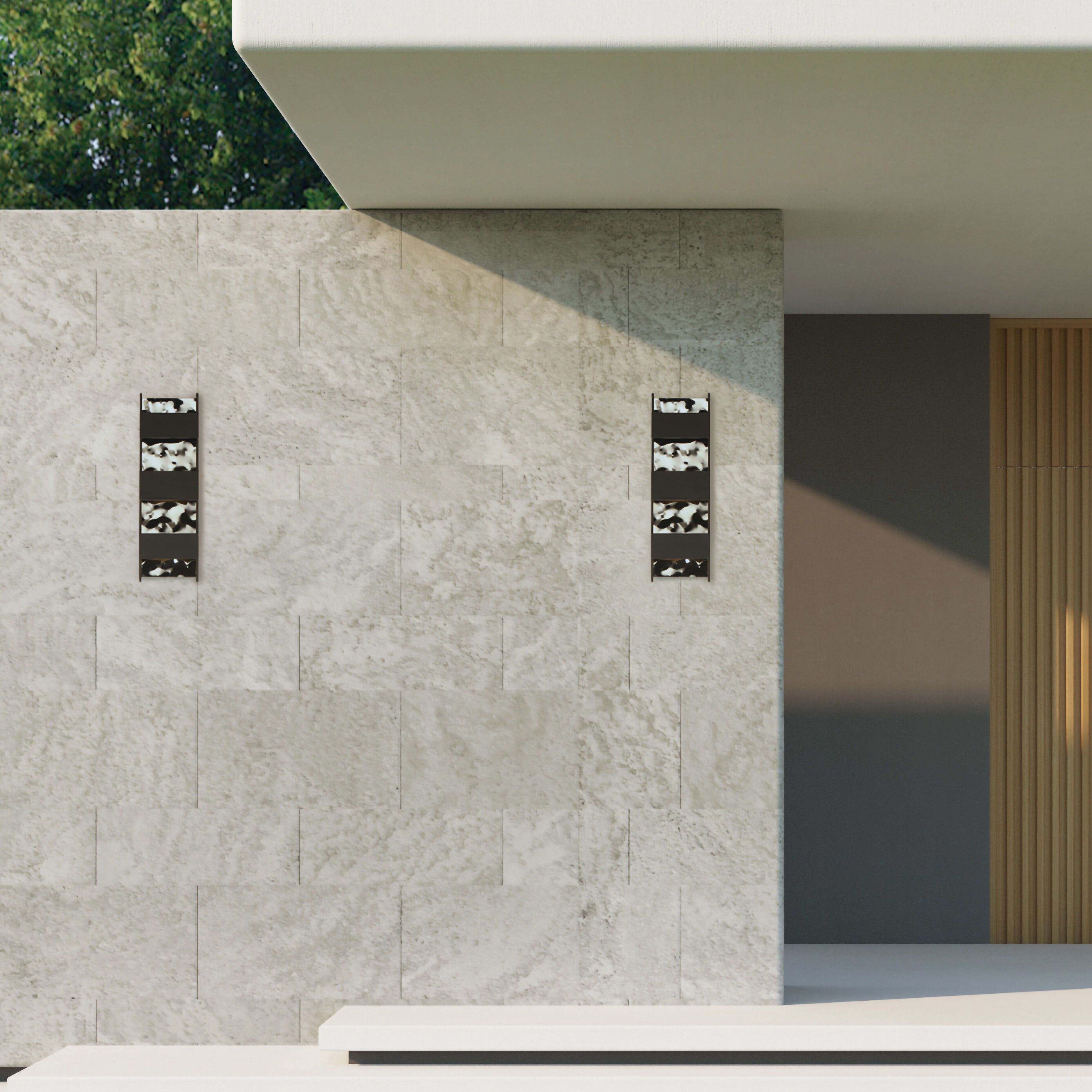 Coulee LED 20.5 inch Black Outdoor Wall Mount