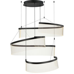 Sonata LED 32.25 inch Black Multi-Light Pendant Ceiling Light