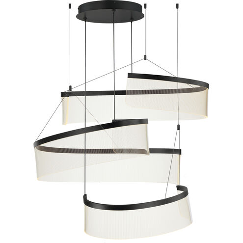 Sonata LED 32.25 inch Black Multi-Light Pendant Ceiling Light