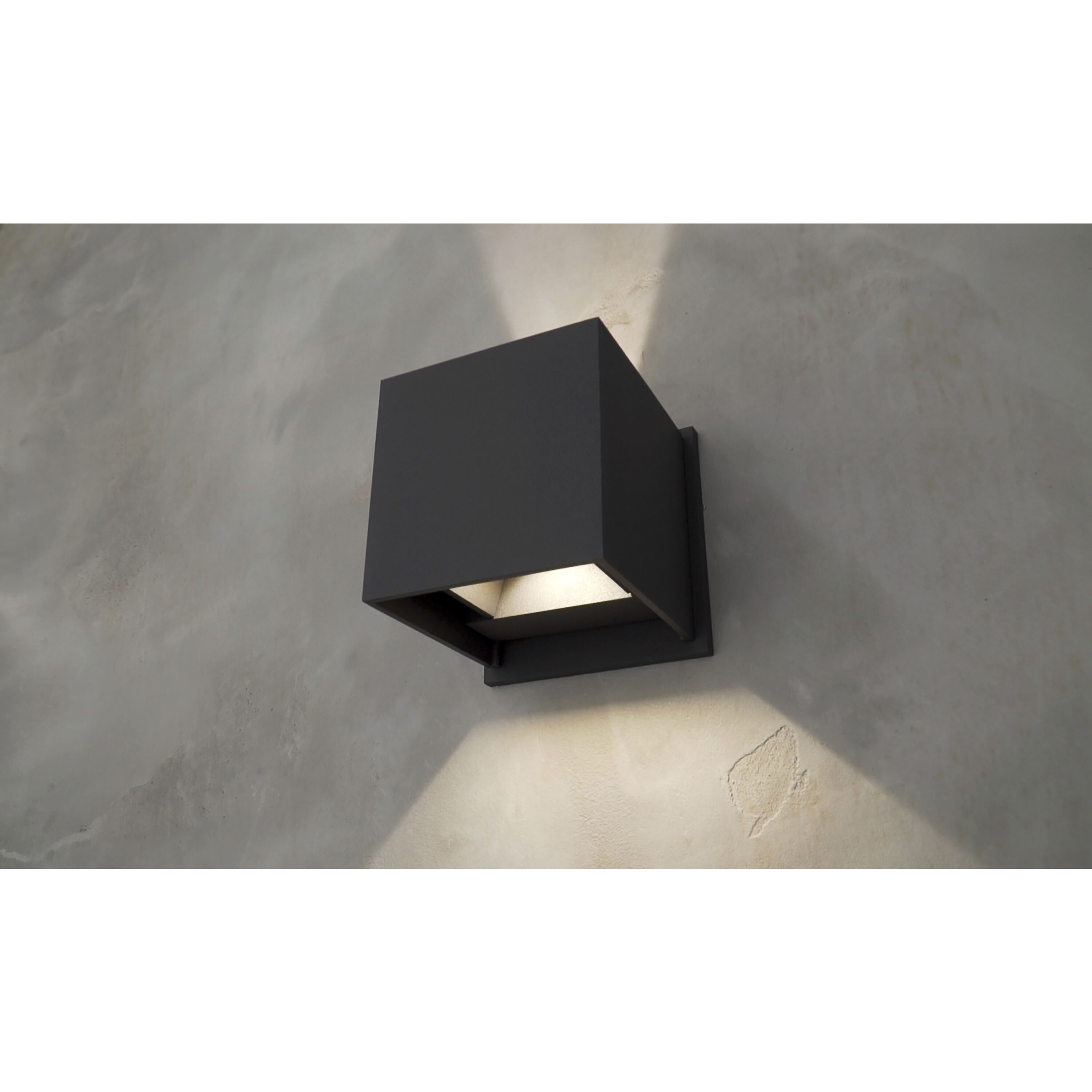 Alumilux Cube LED 4.5 inch Bronze Wall Sconce Wall Light