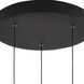 Cuff LED 11.75 inch Black and Gold Multi-Light Pendant Ceiling Light