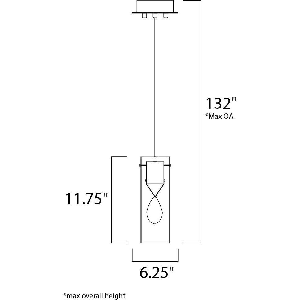Solitaire LED 4.25 inch Polished Chrome Single Pendant Ceiling Light