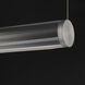 Vanish LED 72 inch Brushed Aluminum Linear Pendant Ceiling Light