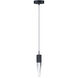Quartz LED 4.75 inch Black Mini Pendant Ceiling Light