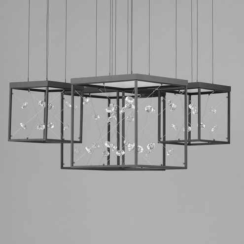 Entanglement LED 27.5 inch Black Multi-Light Pendant Ceiling Light