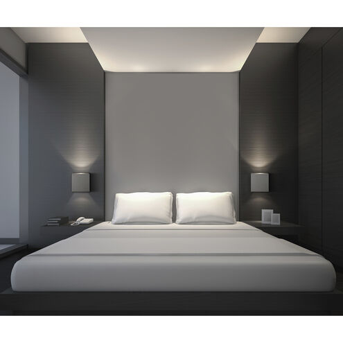 Alumilux Cube Wall Sconce Wall Light in Satin Aluminum