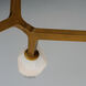 Blossom LED 20 inch Natural Aged Brass Flush Mount Ceiling Light