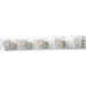 Gem 5 Light 39.00 inch Bathroom Vanity Light