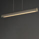 Matera LED 60.5 inch Chaulk White Linear Pendant Ceiling Light
