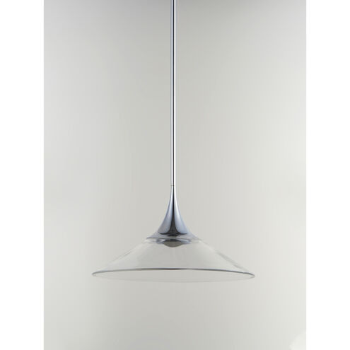 Cono LED 8.5 inch Polished Chrome Single Pendant Ceiling Light