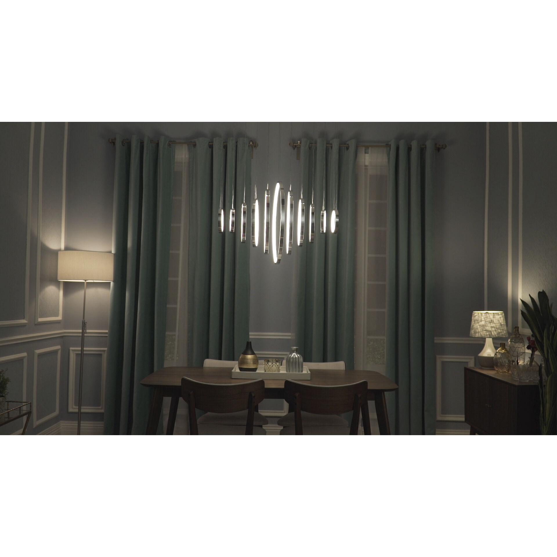 Hoops LED Linear Pendant Ceiling Light