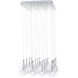 Larmes 16 Light 19 inch Polished Chrome Multi-Light Pendant Ceiling Light