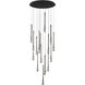 Stillo LED 25.5 inch Black Multi-Light Pendant Ceiling Light