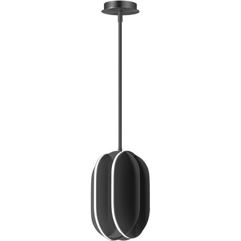 Interval LED 7.75 inch Black Single Pendant Ceiling Light