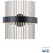 Chimes WiZ LED 7 inch Black and Satin Nickel Wall Sconce Wall Light