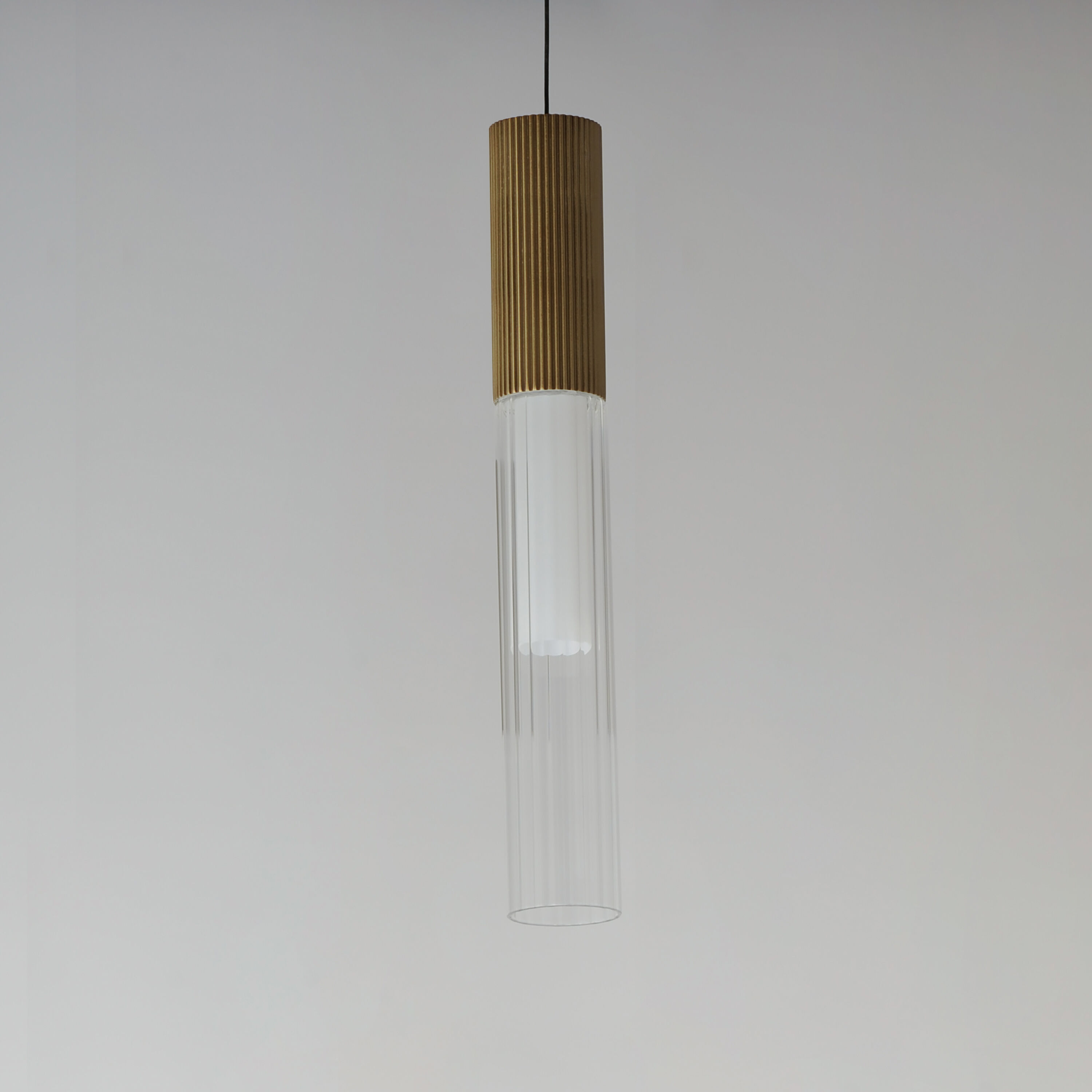Reeds LED 2.25 inch Gold Single Pendant Ceiling Light