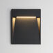 Steppes LED 9.5 inch Black Outdoor Wall Mount